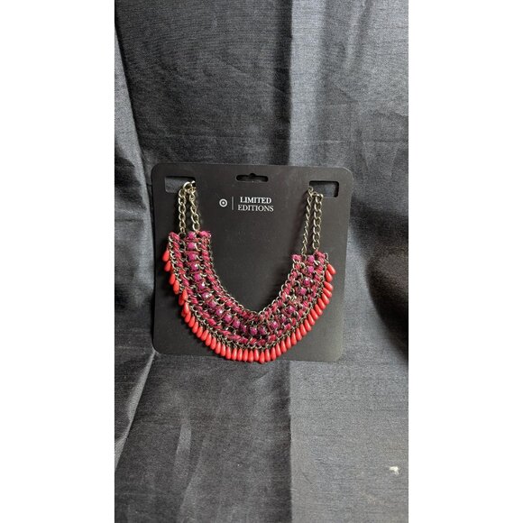 3 for $30 vintage 90's mixed media statement necklace - large thick - Picture 8 of 9